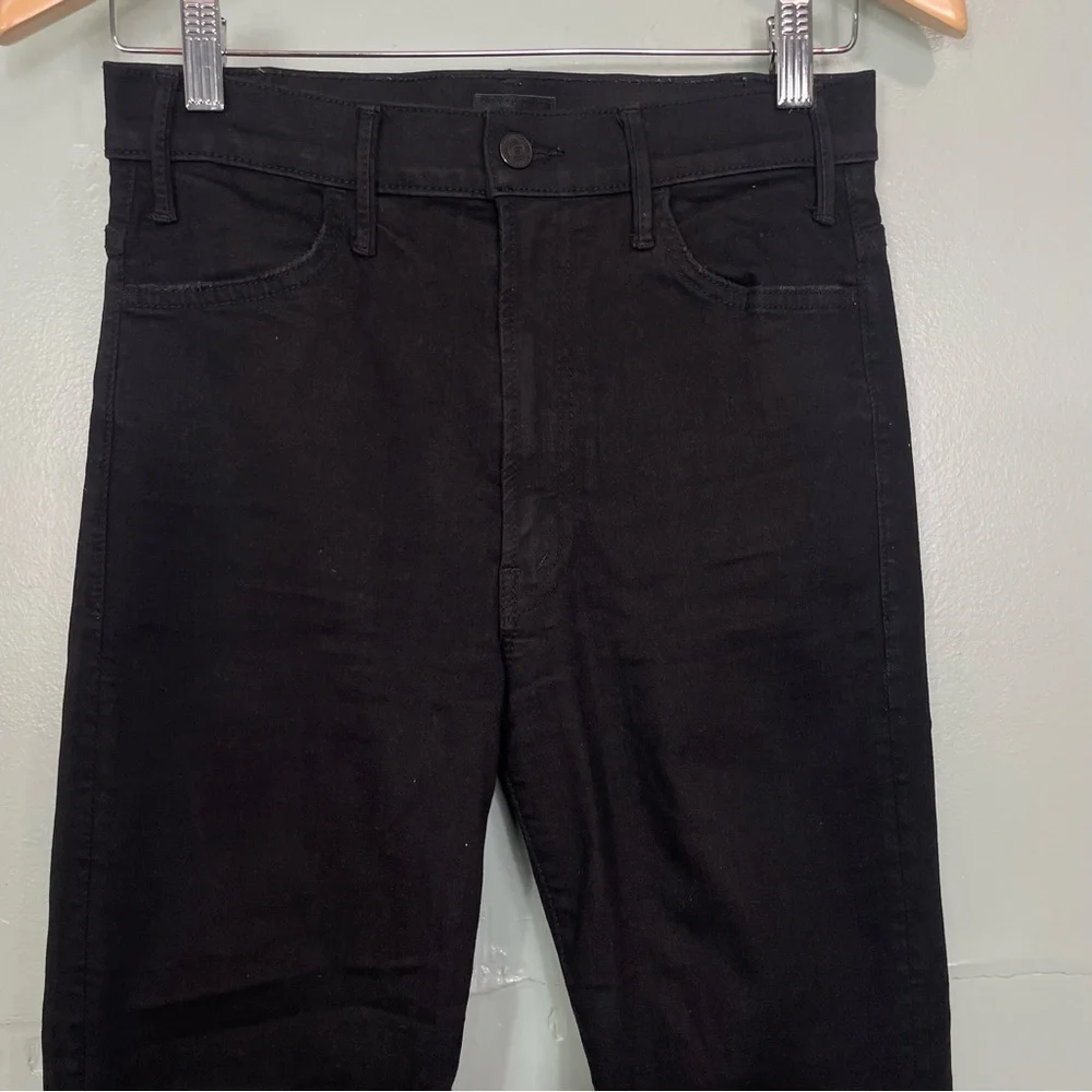 MOTHER The Hustler Ankle Fray Not Guilty Black Size 27 Straight‎